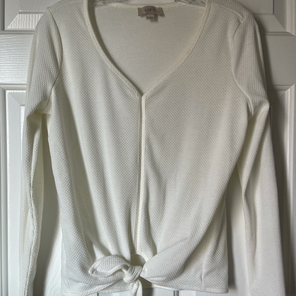 Loft waffle texture shirt